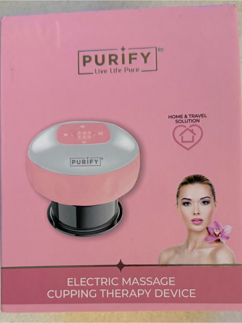 Pink Electric Massage Cupping Therapy Device